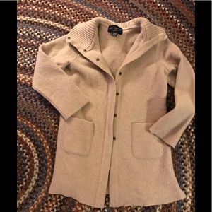 longline distressed denim jacket